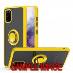 Wholesale Tuff Slim Armor Hybrid Ring Stand Case for Motorola Moto One 5G Ace (Yellow)